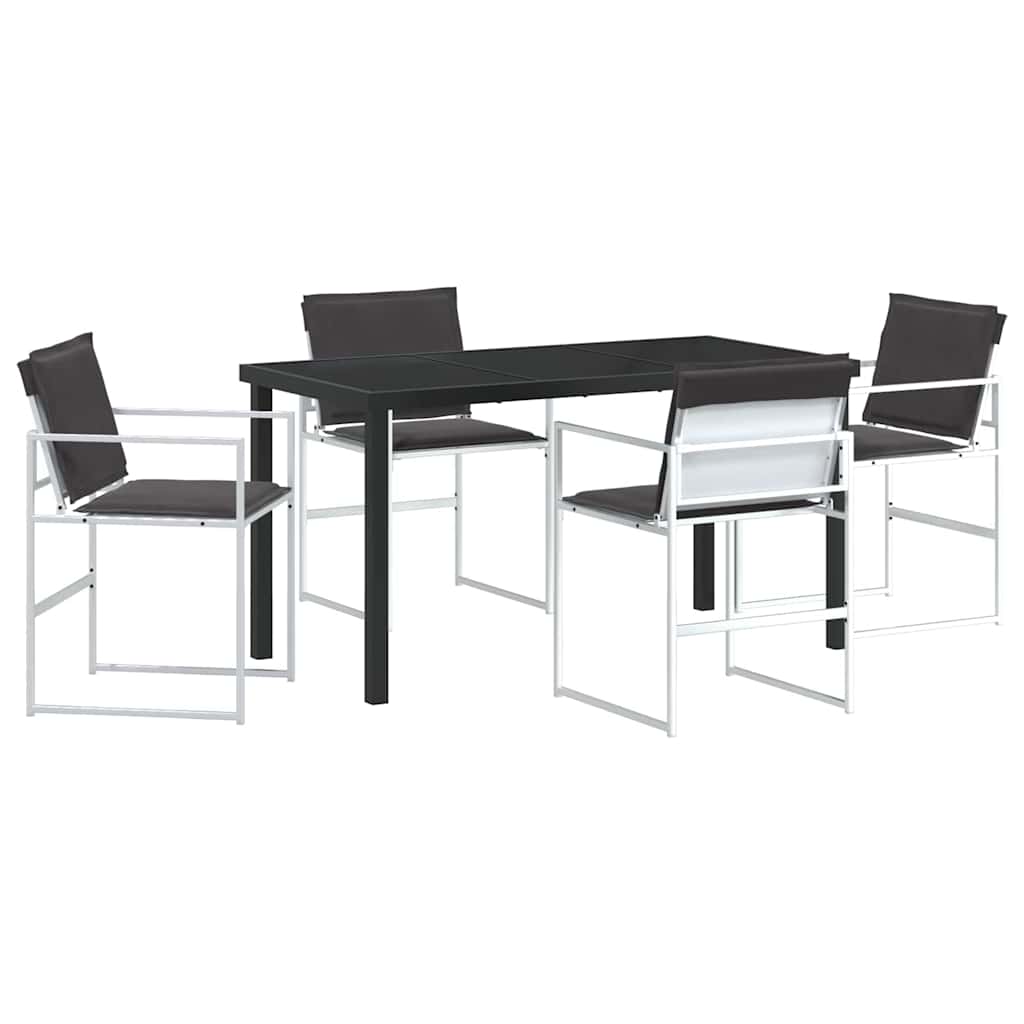 Garten Essgruppe 5 pcs Weiß 140 x 70 x 73 cm