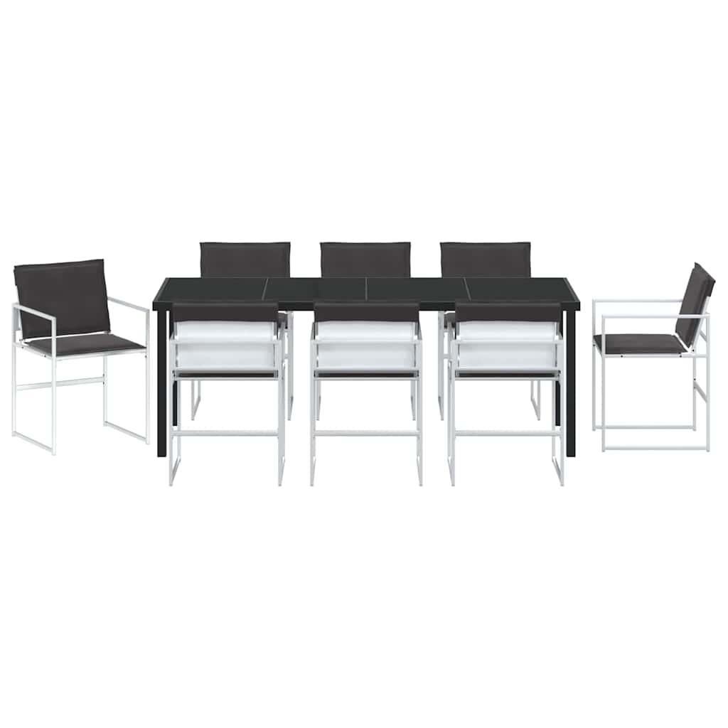 Garten Essgruppe 9 pcs Weiß 200 x 80 x 73 cm