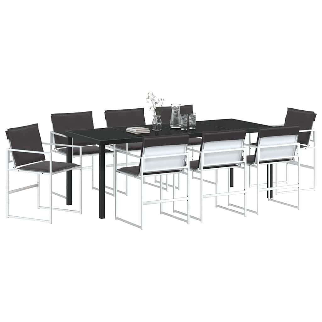Garten Essgruppe 9 pcs Weiß 200 x 80 x 73 cm