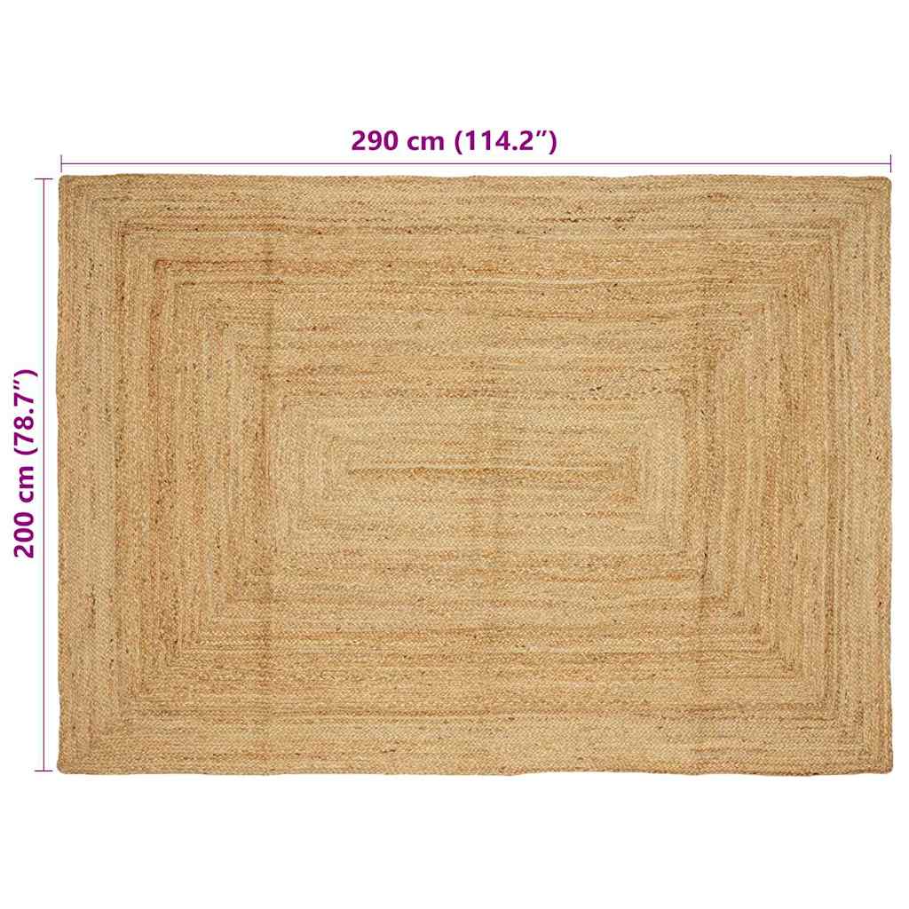 Bereichsteppiche Natur 200 x 290 cm Jute