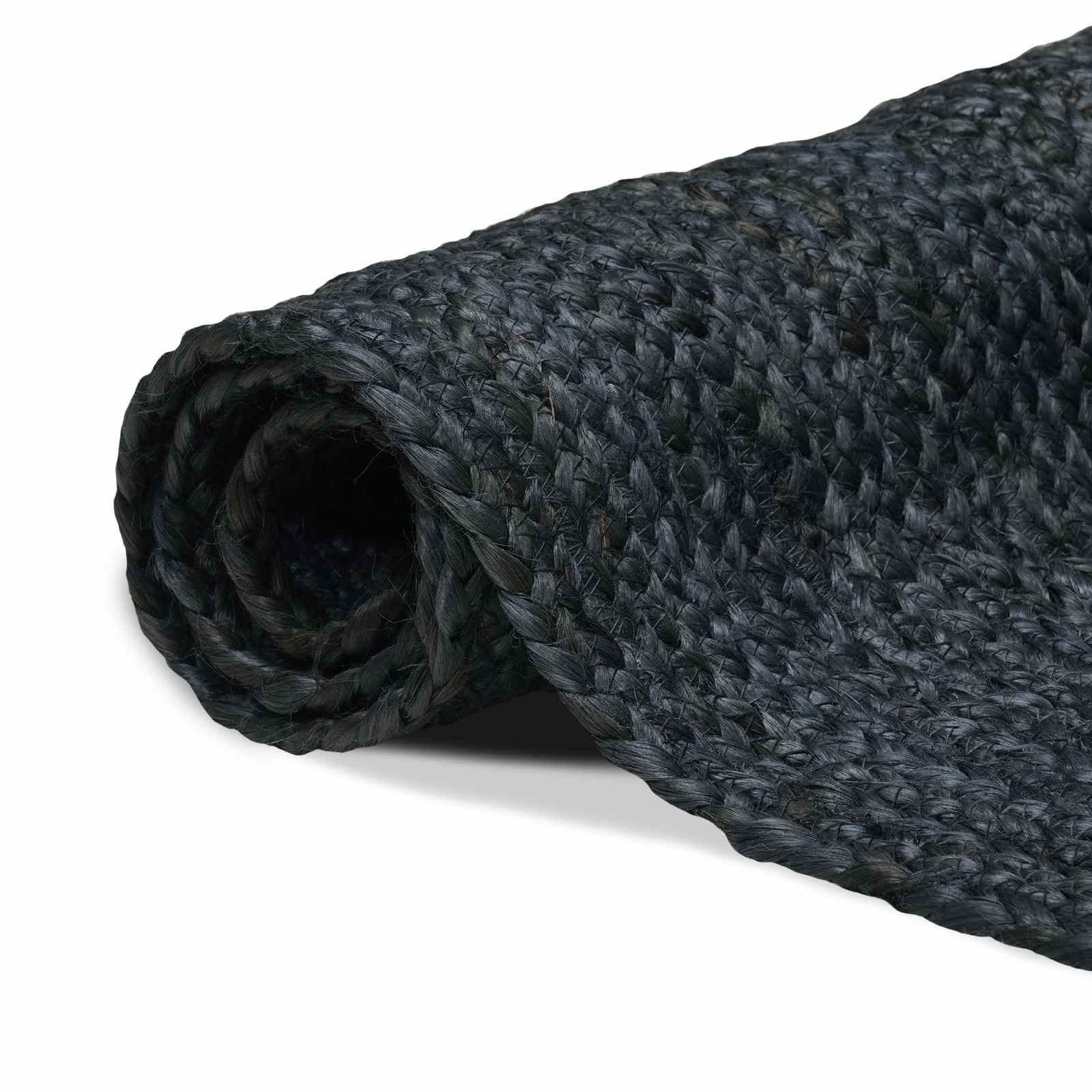 Bereichsteppiche Rechtwinklig Dunkelgrau 300 x 300 cm Jute
