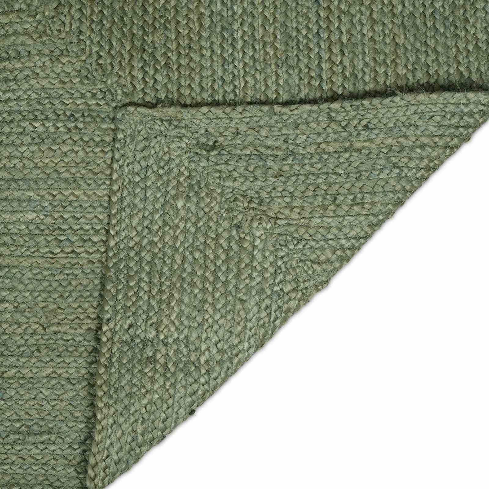 Bereichsteppiche Rechtwinklig Olive Grün 60 x 250 cm Jute