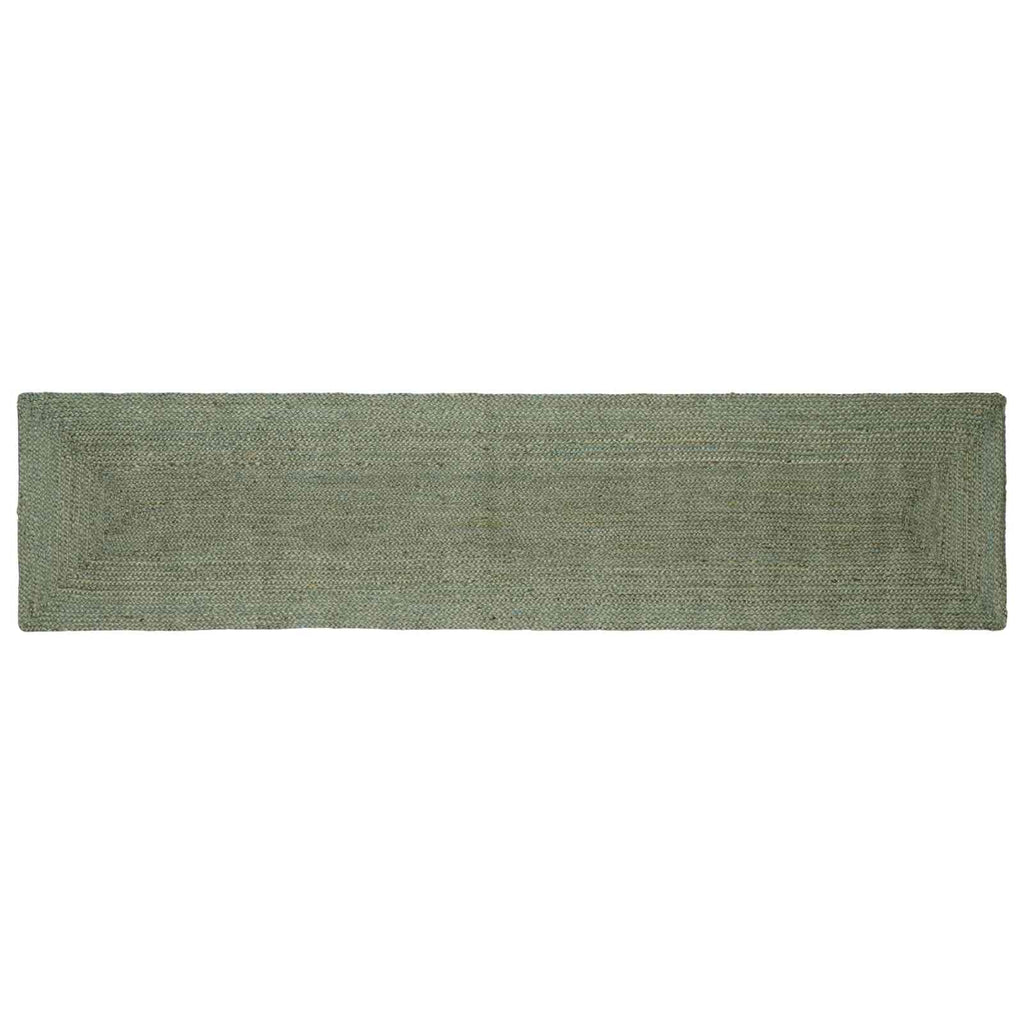 Bereichsteppiche Rechtwinklig Olive Grün 60 x 300 cm Jute