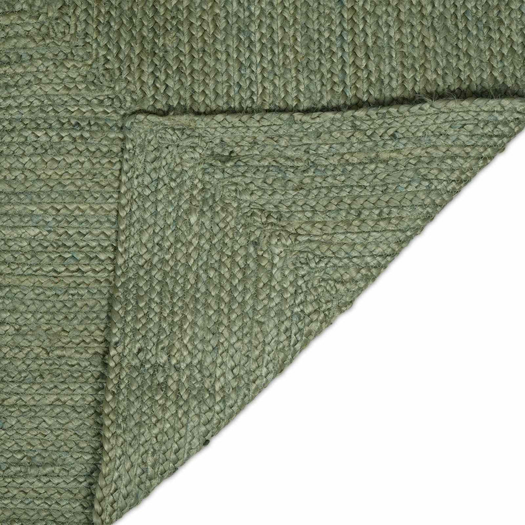 Bereichsteppiche Rechtwinklig Olive Grün 80 x 200 cm Jute