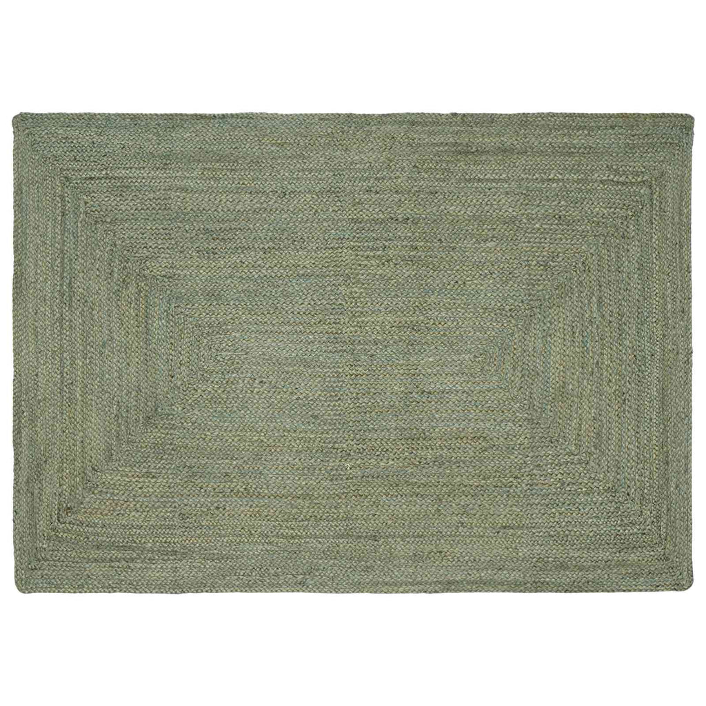Bereichsteppiche Rechtwinklig Olive Grün 120 x 170 cm Jute