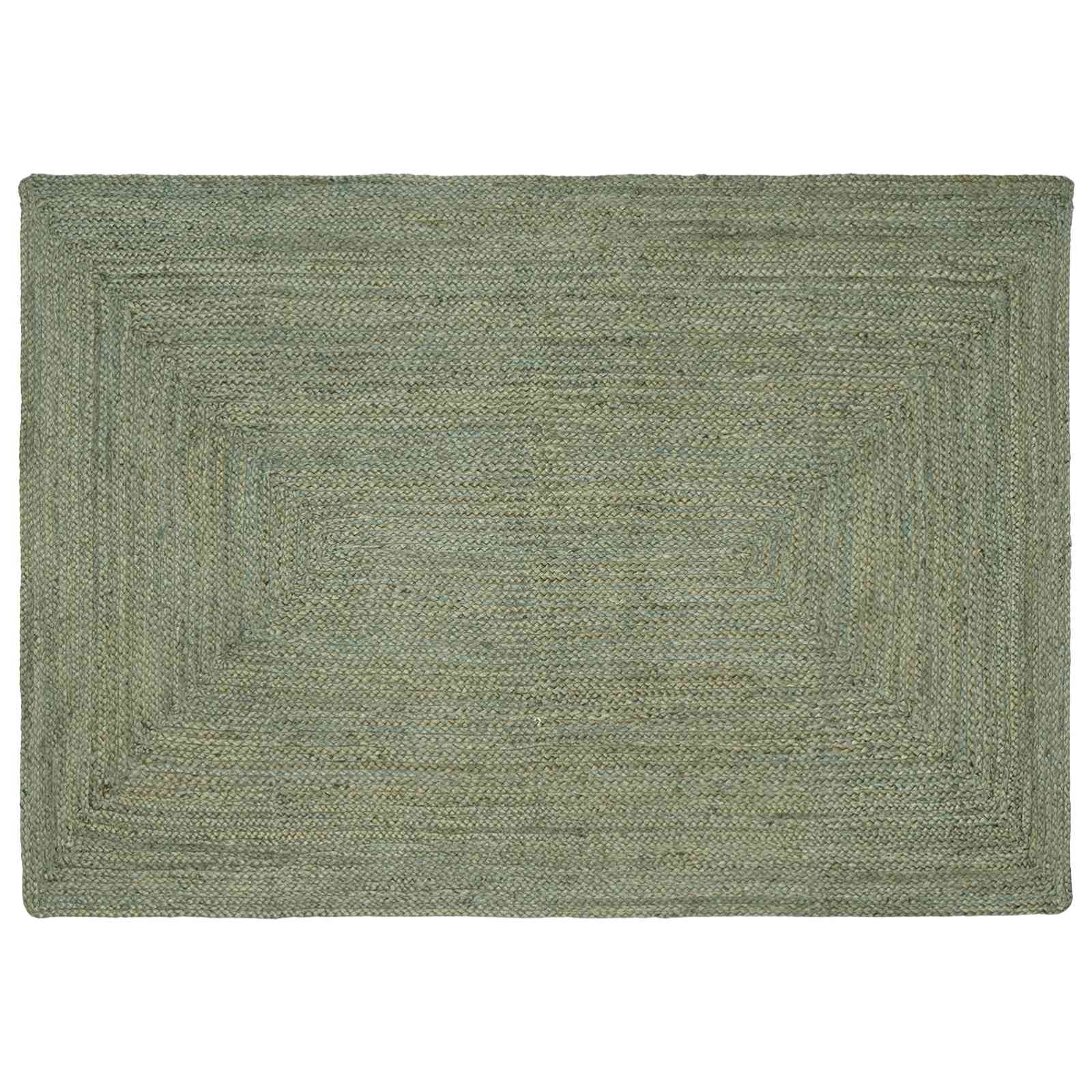 Bereichsteppiche Rechtwinklig Olive Grün 120 x 170 cm Jute