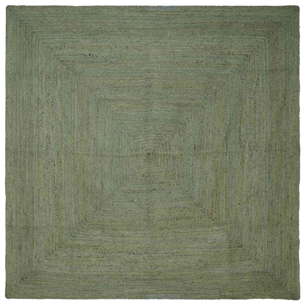 Bereichsteppiche Quadratisch Olive Grün 240 x 240 cm Jute