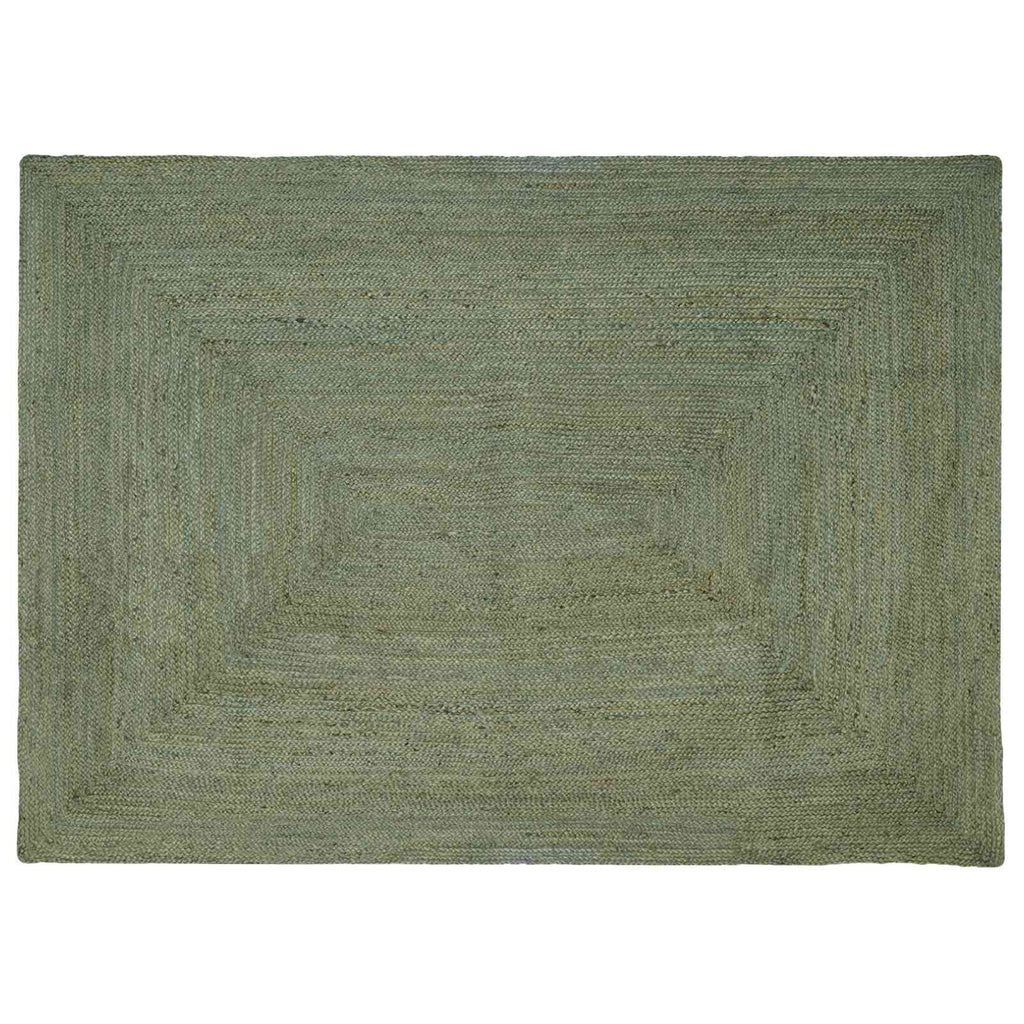 Bereichsteppiche Rechtwinklig Olive Grün 240 x 340 cm Jute