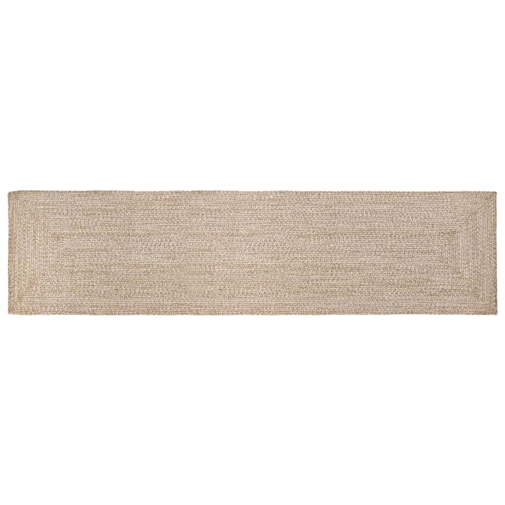 Bereichsteppiche Natürlich und Weiß 60 x 400 cm Jute