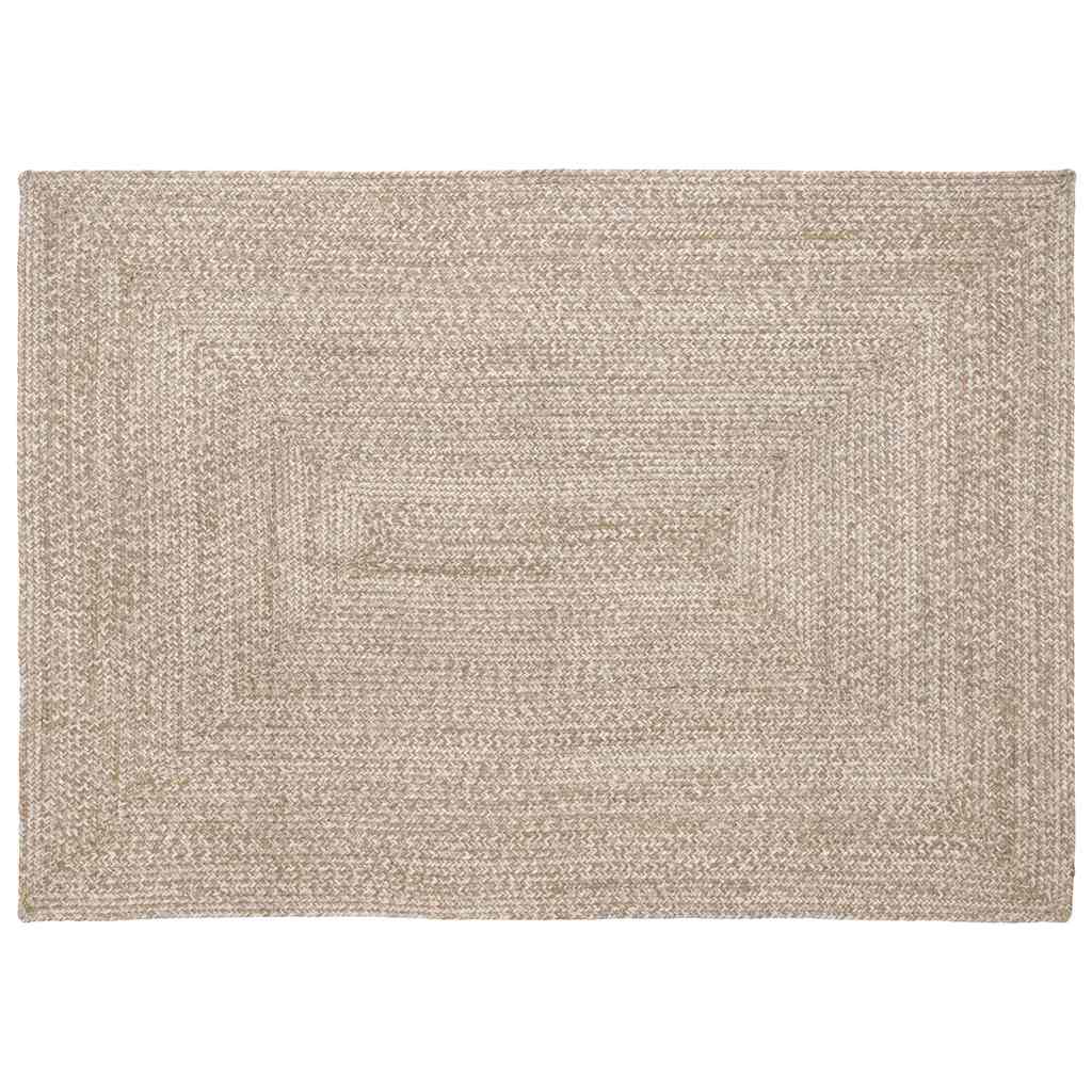 Bereichsteppiche Natürlich und Weiß 140 x 200 cm Jute