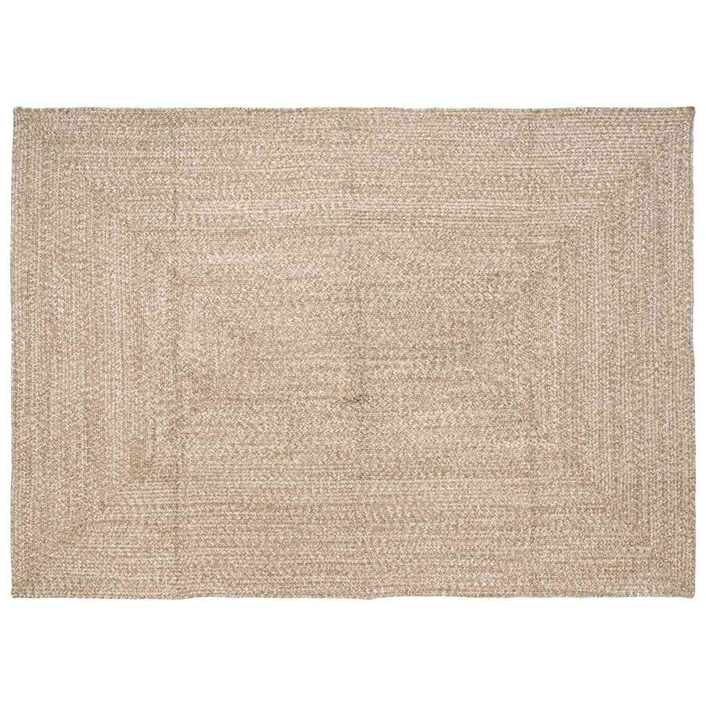 Bereichsteppiche Natürlich und Weiß 160 x 230 cm Jute