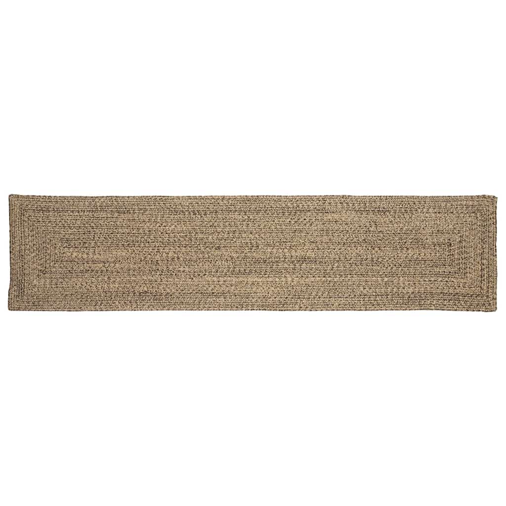 Bereichsteppiche Natürlich und Schwarz 60 x 200 cm Jute