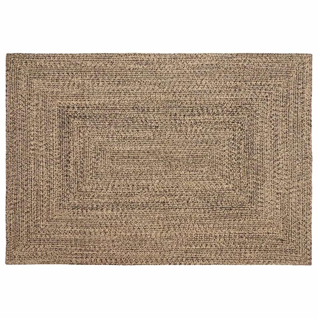 Bereichsteppiche Natürlich und Schwarz 120 x 170 cm Jute