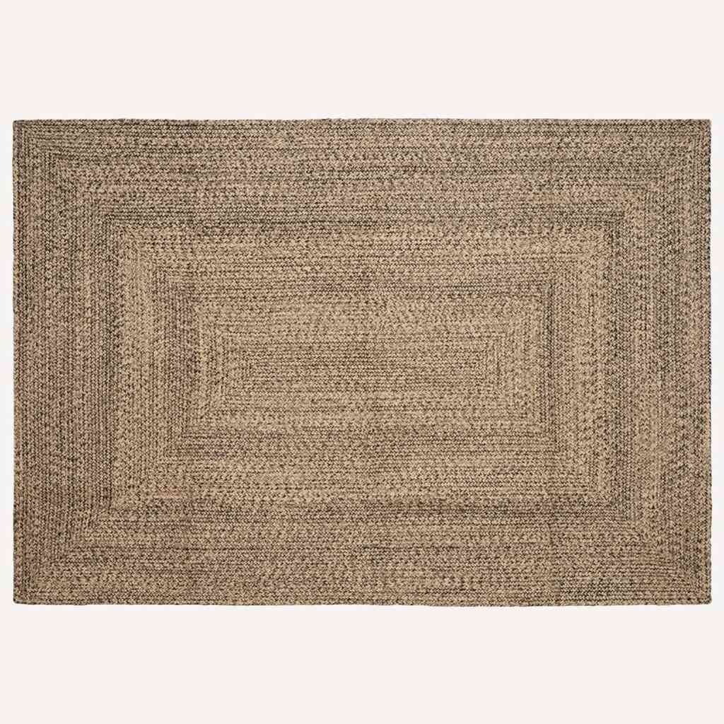 Bereichsteppiche Natürlich und Schwarz 160 x 230 cm Jute