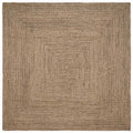 Bereichsteppiche Natürlich und Schwarz 200 x 200 cm Jute