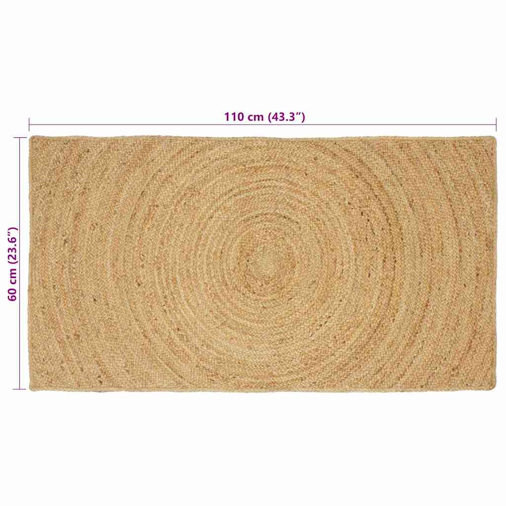 Bereichsteppiche Natur 60 x 110 cm Jute