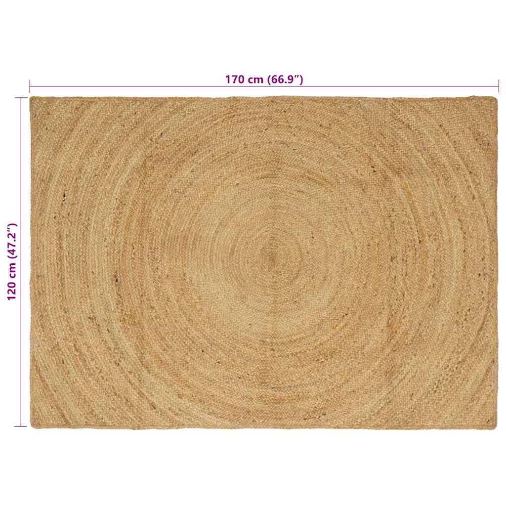 Bereichsteppiche Natur 120 x 170 cm Jute