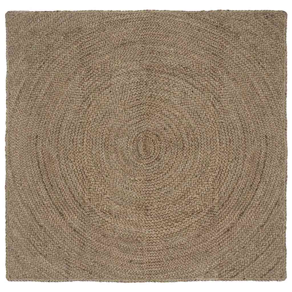 Bereichsteppiche Grau 120 x 120 cm Jute