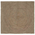 Bereichsteppiche Grau 160 x 160 cm Jute