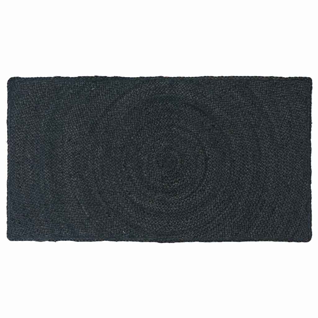 Bereichsteppiche Dunkelgrau 60 x 110 cm Jute