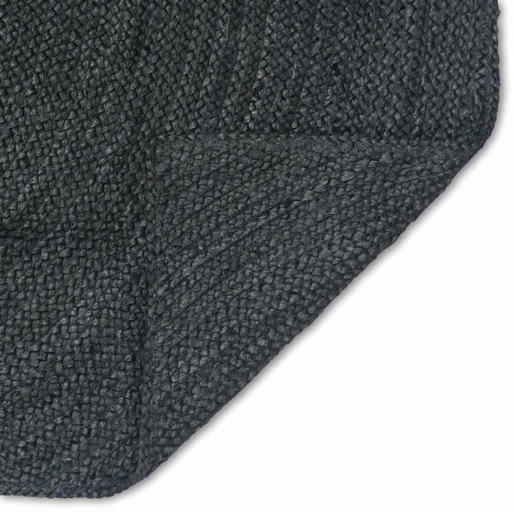 Bereichsteppiche Dunkelgrau 80 x 250 cm Jute