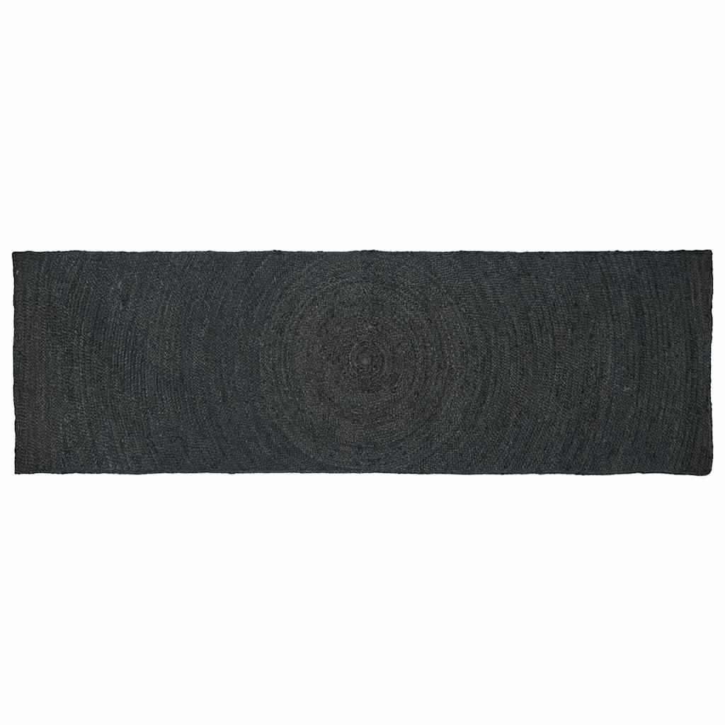 Bereichsteppiche Dunkelgrau 80 x 300 cm Jute