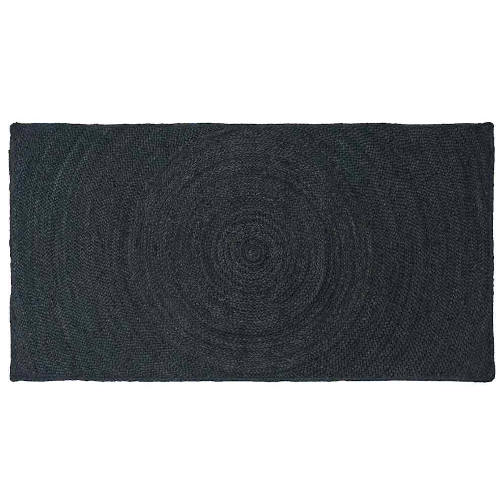 Bereichsteppiche Dunkelgrau 100 x 200 cm Jute