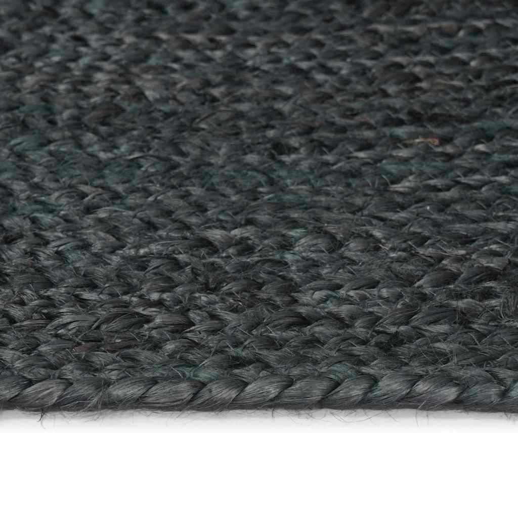Bereichsteppiche Dunkelgrau 240 x 240 cm Jute