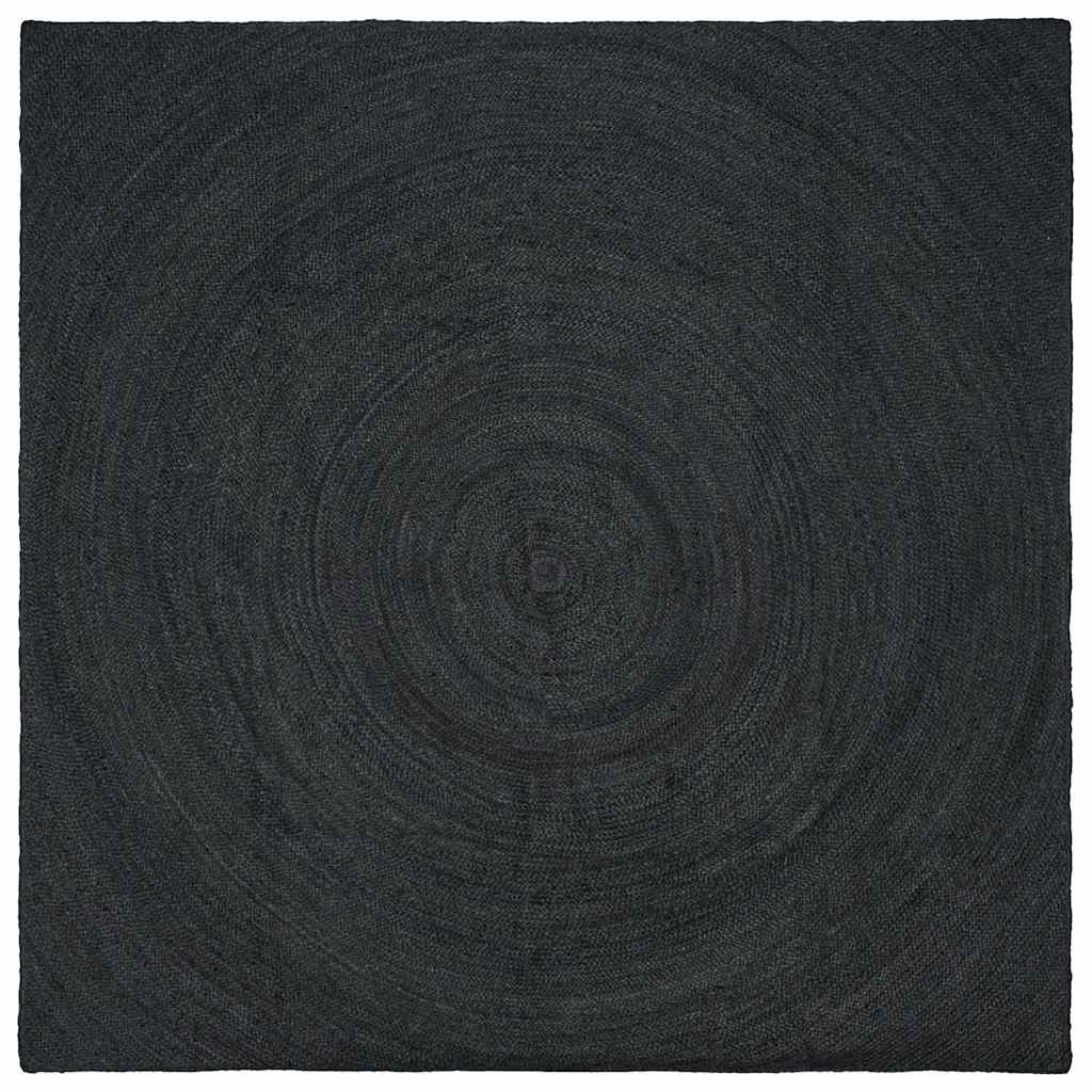 Bereichsteppiche Dunkelgrau 240 x 240 cm Jute