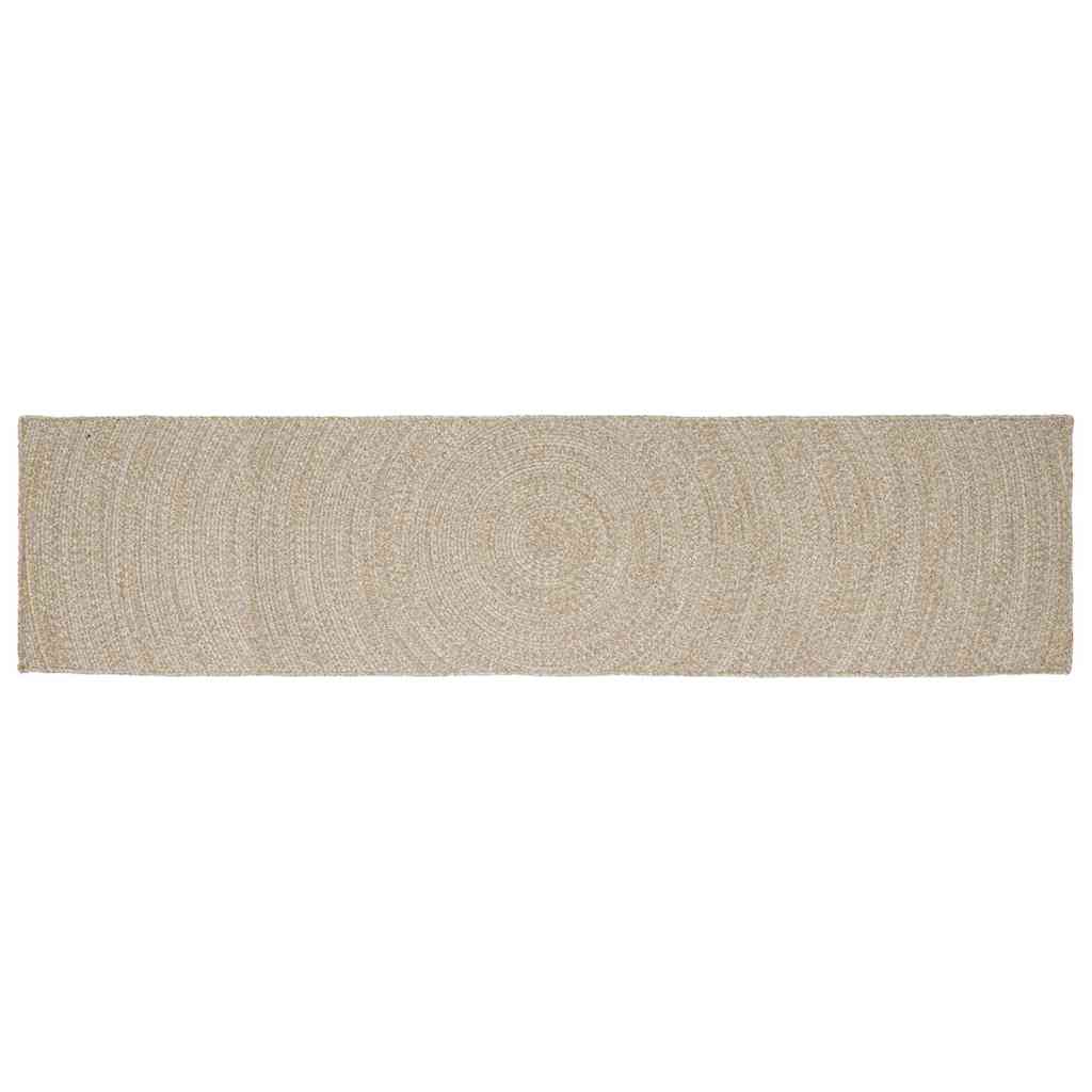Bereichsteppiche Natürlich und Weiß 60 x 400 cm Jute