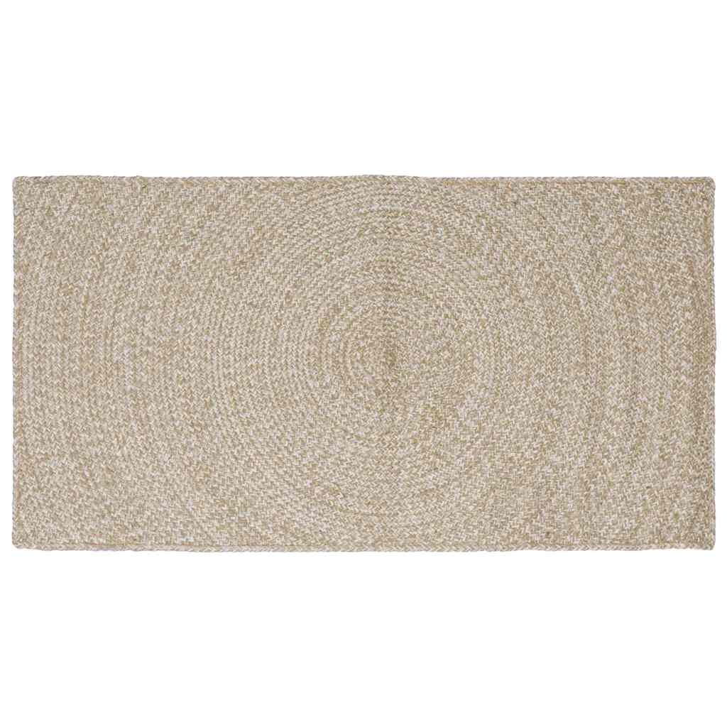 Bereichsteppiche Natürlich und Weiß 80 x 150 cm Jute