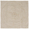 Bereichsteppiche Natürlich und Weiß 120 x 120 cm Jute
