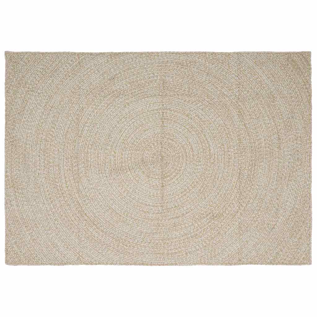 Bereichsteppiche Natürlich und Weiß 160 x 230 cm Jute