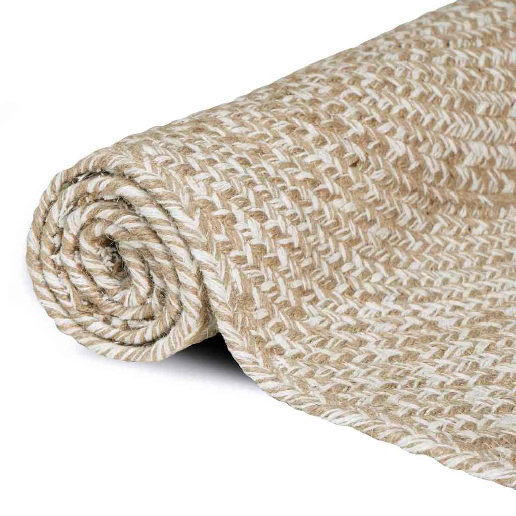 Bereichsteppiche Natürlich und Weiß 200 x 290 cm Jute