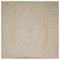 Bereichsteppiche Natürlich und Weiß 300 x 300 cm Jute