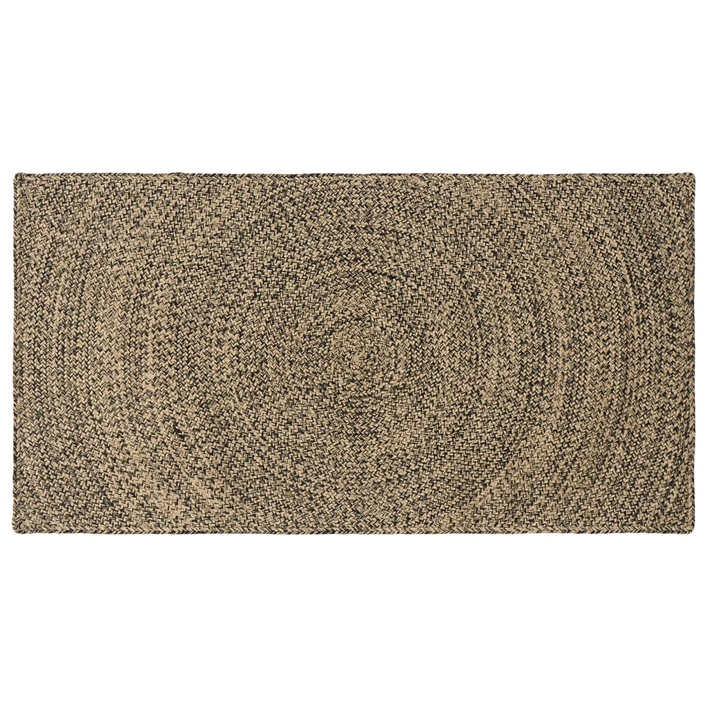 Bereichsteppiche Natürlich und Schwarz 60 x 110 cm Jute