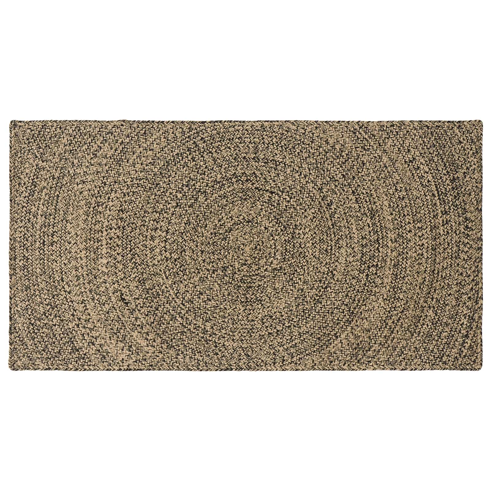 Bereichsteppiche Natürlich und Schwarz 60 x 110 cm Jute