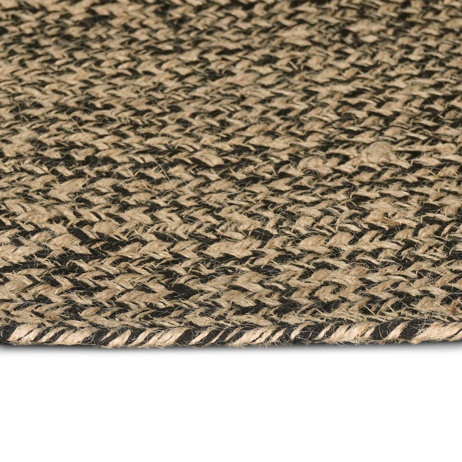 Bereichsteppiche Natürlich und Schwarz 60 x 400 cm Jute