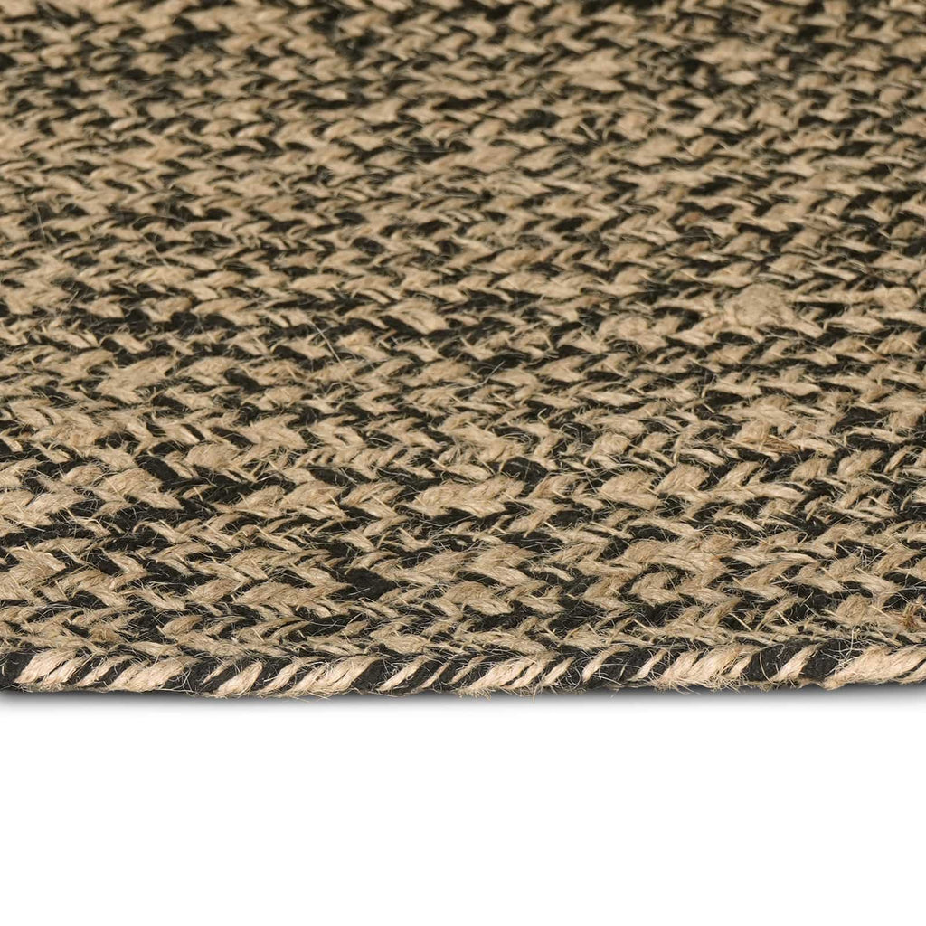 Bereichsteppiche Natürlich und Schwarz 80 x 150 cm Jute