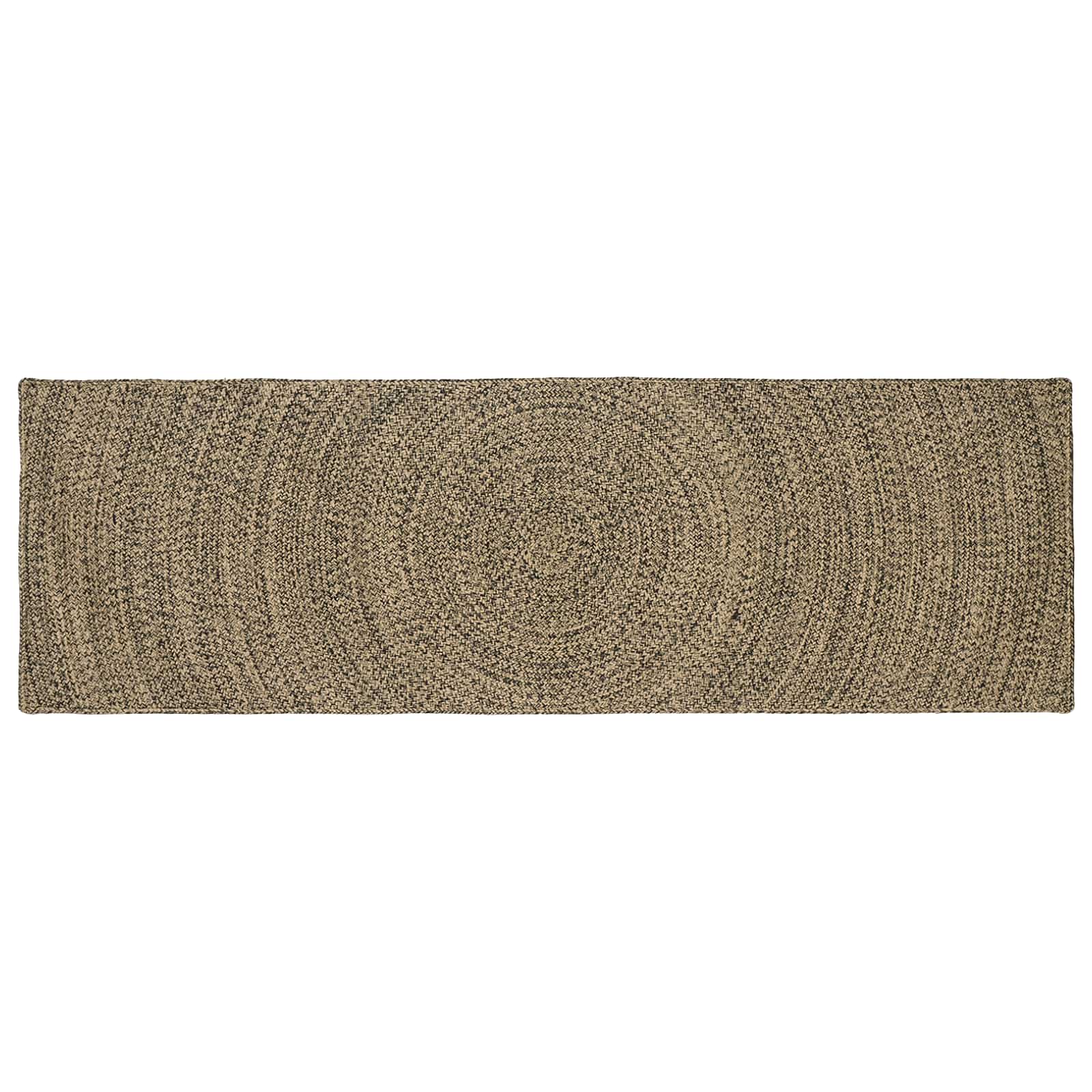 Bereichsteppiche Natürlich und Schwarz 80 x 250 cm Jute