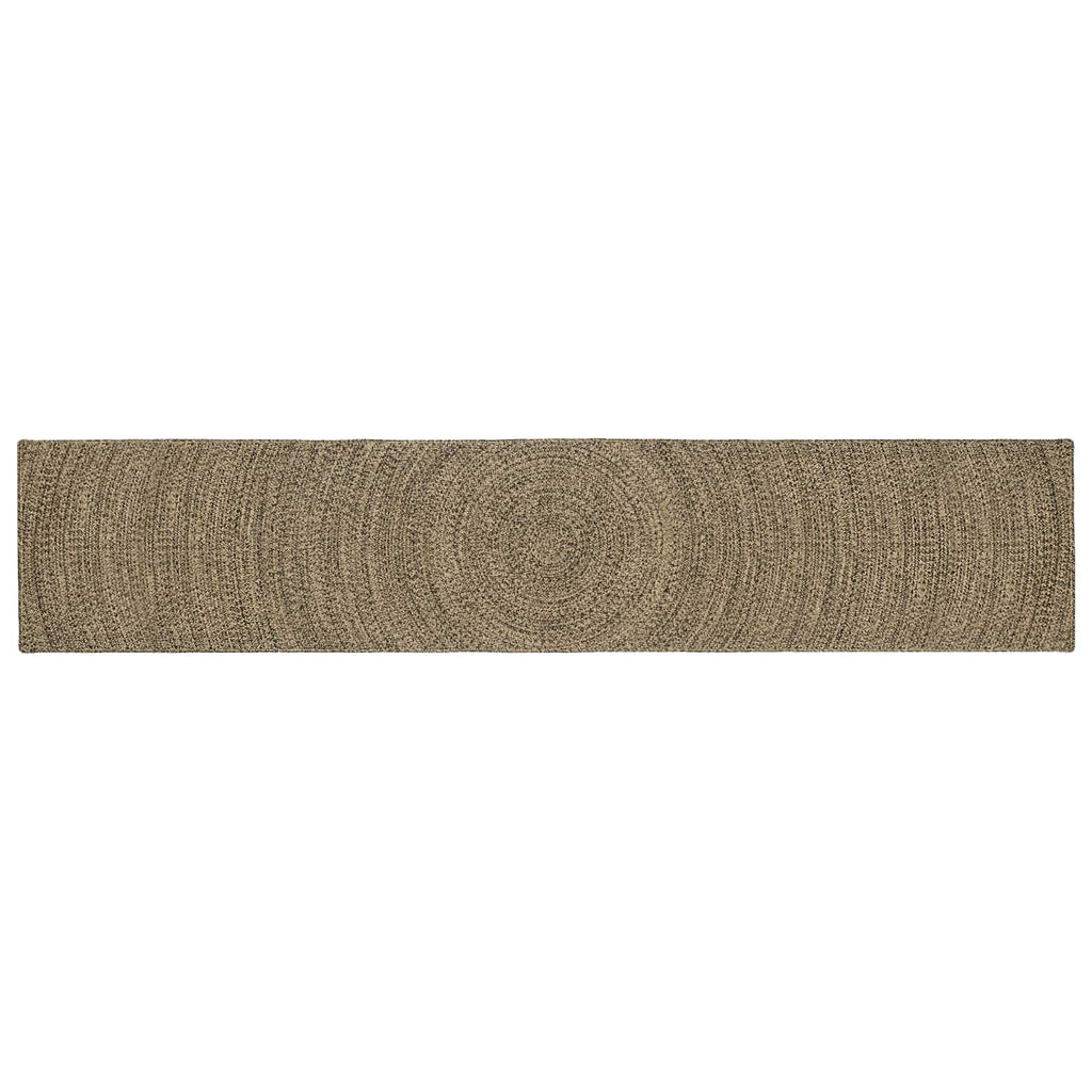 Bereichsteppiche Natürlich und Schwarz 80 x 400 cm Jute