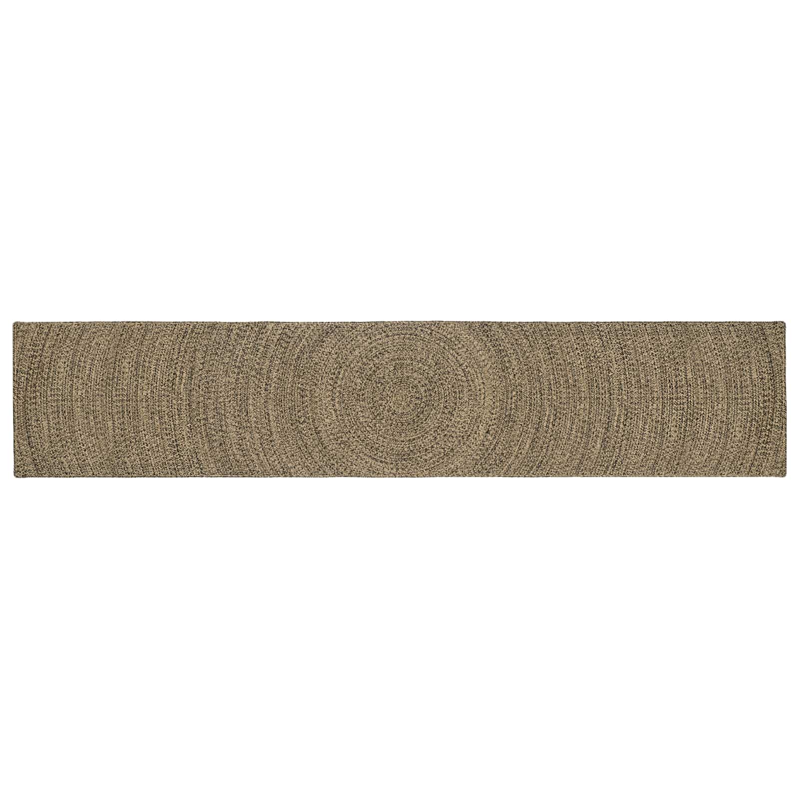 Bereichsteppiche Natürlich und Schwarz 80 x 400 cm Jute