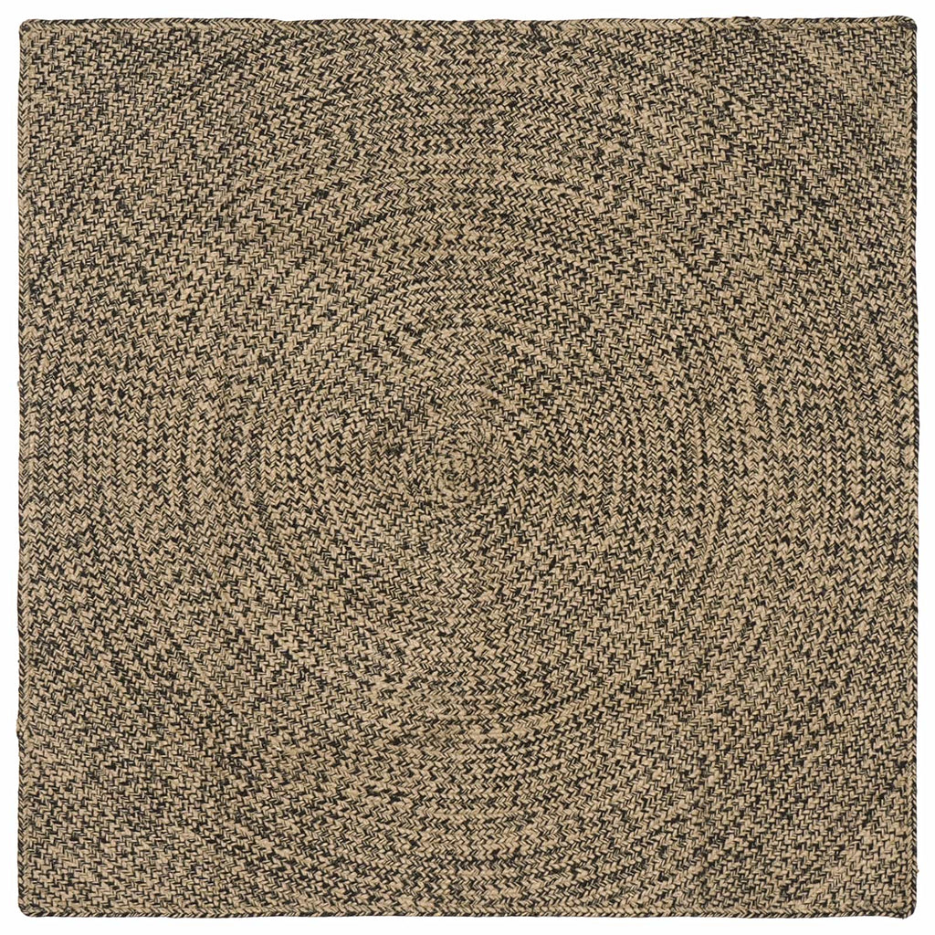 Bereichsteppiche Natürlich und Schwarz 120 x 120 cm Jute