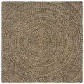 Bereichsteppiche Natürlich und Schwarz 120 x 120 cm Jute