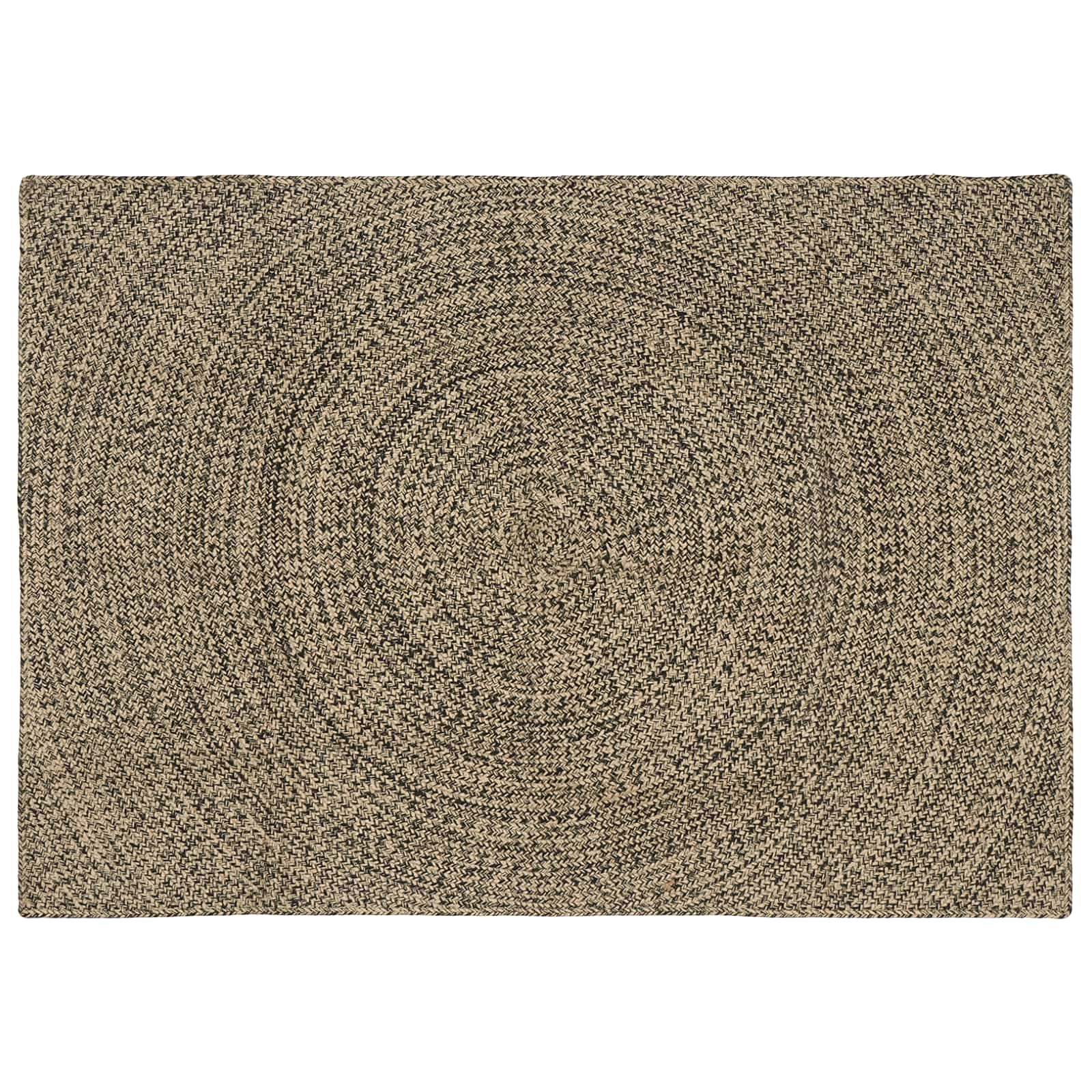 Bereichsteppiche Natürlich und Schwarz 140 x 200 cm Jute