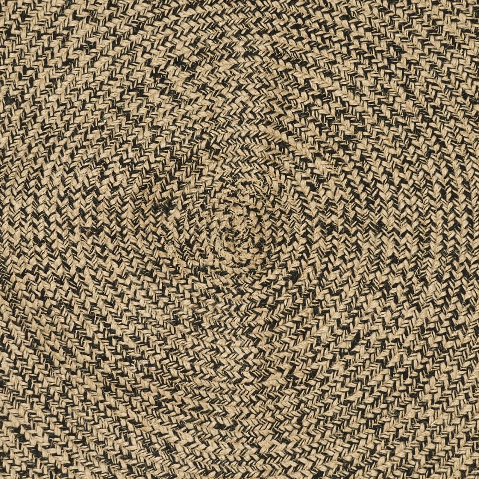 Bereichsteppiche Natürlich und Schwarz 140 x 200 cm Jute