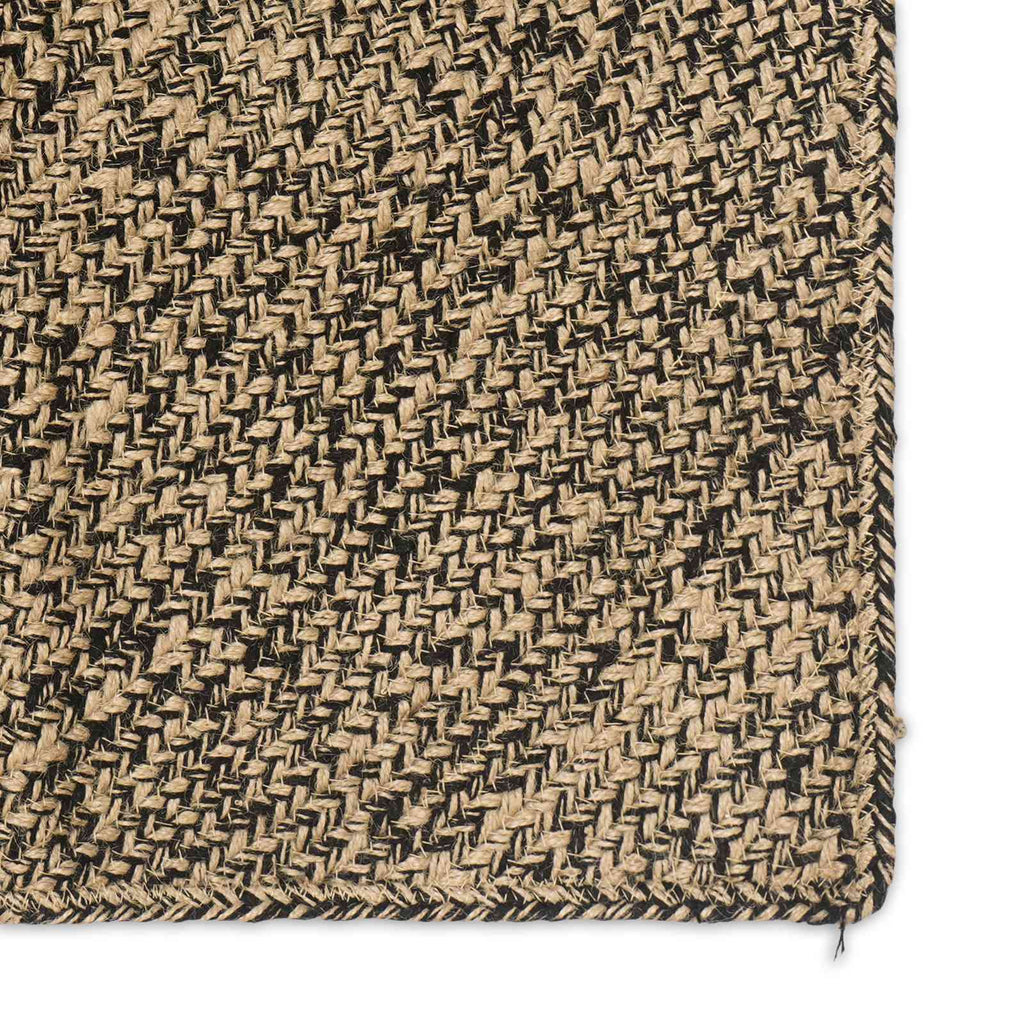 Bereichsteppiche Natürlich und Schwarz 160 x 160 cm Jute