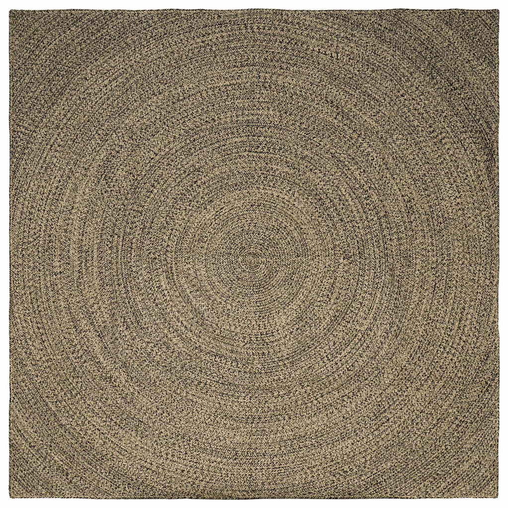 Bereichsteppiche Natürlich und Schwarz 240 x 240 cm Jute