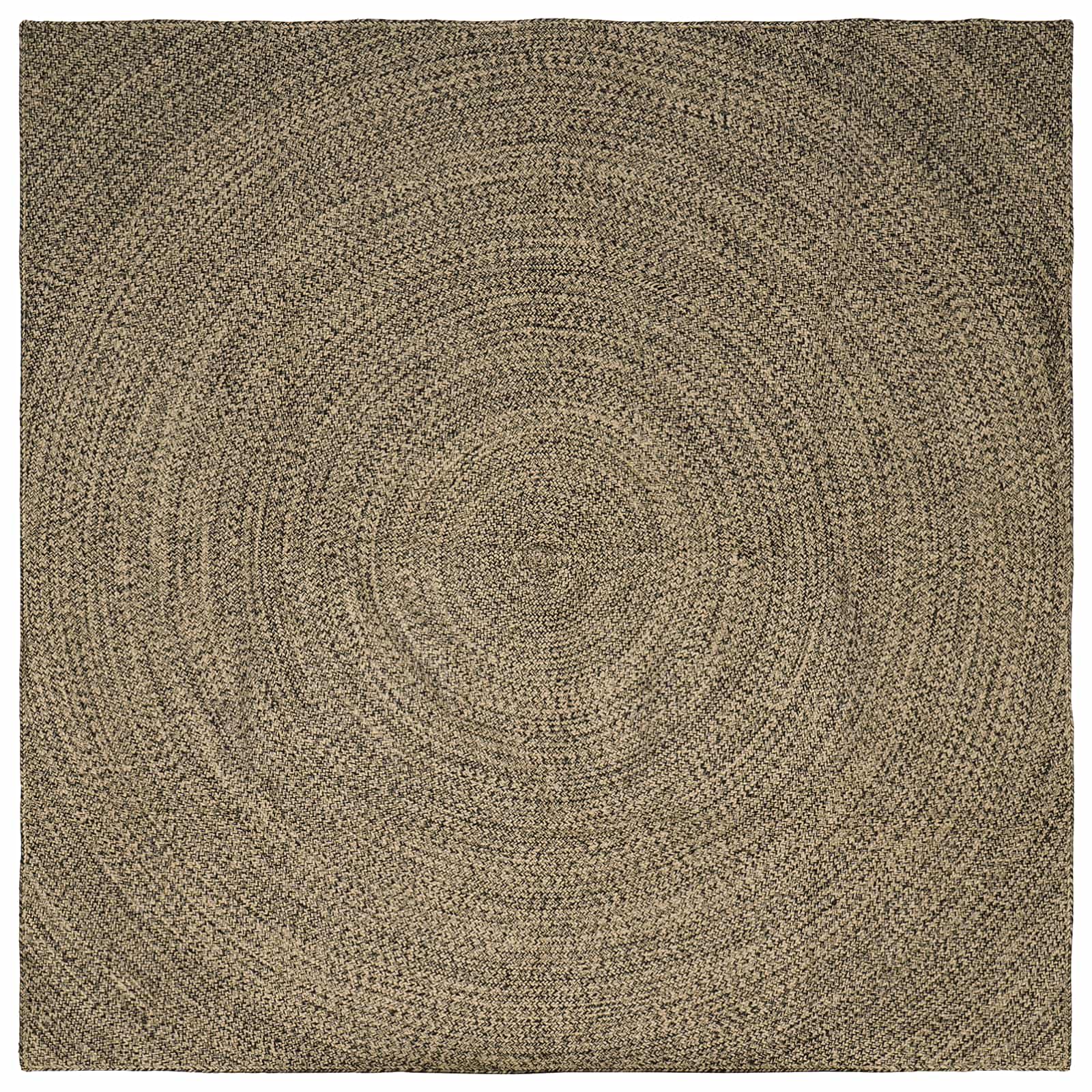 Bereichsteppiche Natürlich und Schwarz 300 x 300 cm Jute
