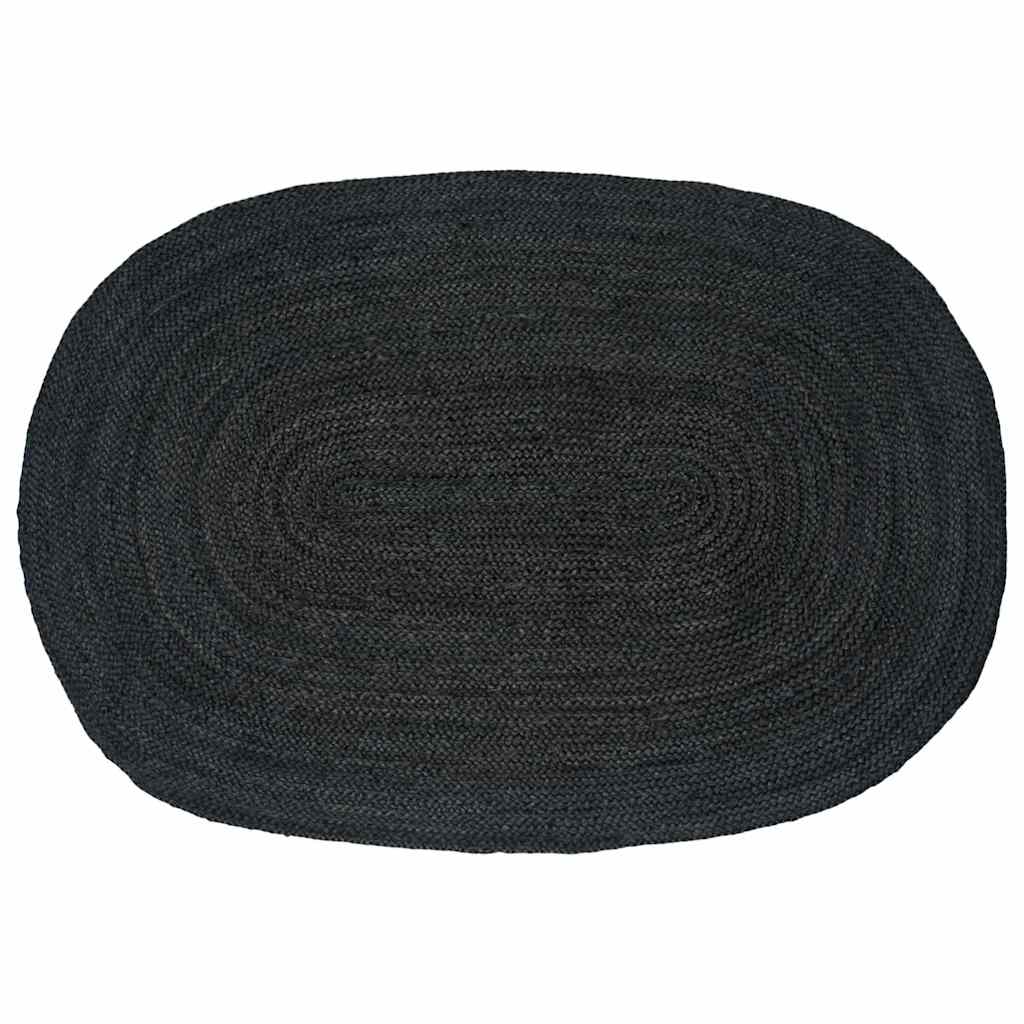 Bereichsteppiche Dunkelgrau 100 x 152 cm Jute